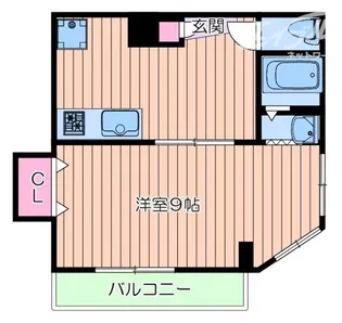 第2キシベビル【3階】の間取り