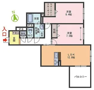 BEREO駅東【3階】の間取り