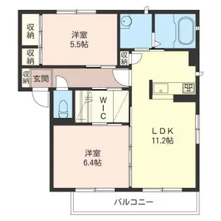 ルナ・デ・ミエール【1階】の間取り