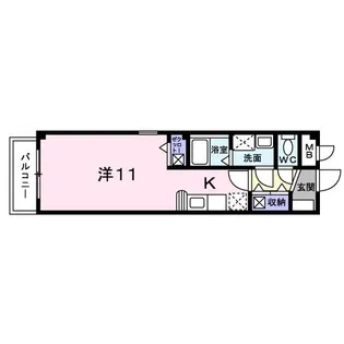 エバーグリーン【1階】の間取り