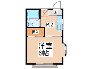 第二光栄ハイツ【2階】の間取り