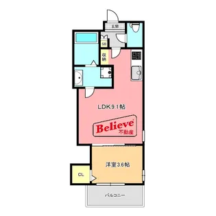 (仮称)Cherim西鉄久留米IV【3階】の間取り
