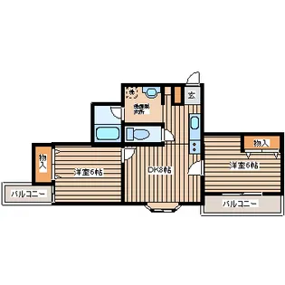 ベルコムン原町【3階】の間取り