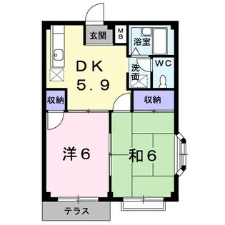 ニューエルディム小堀【2階】の間取り