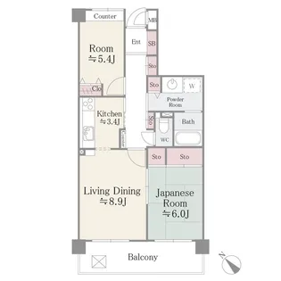 アポロハイツ【7階】の間取り