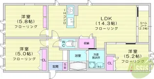 アルモ【2階】の間取り
