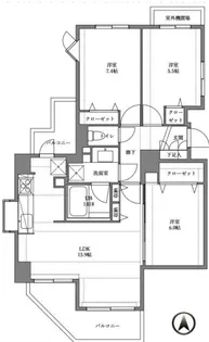 プロスペクト清澄庭園【7階】の間取り