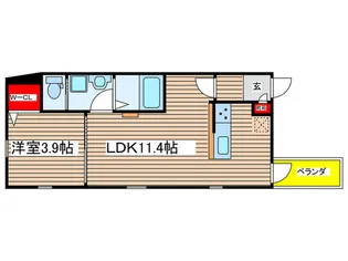Zecca桜山【3階】の間取り