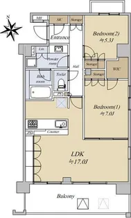 エクセレントアクイラ浦安【6階】の間取り