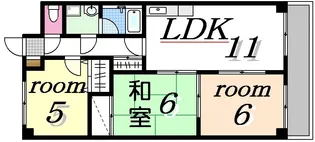 妻木ビル【6階】の間取り