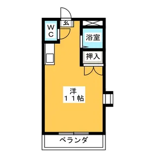 ハイツエスポワール【2階】の間取り