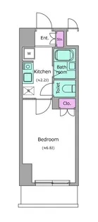 レジディア木場【4階】の間取り