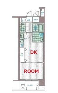ヴィータローザ横浜吉野町【6階】の間取り