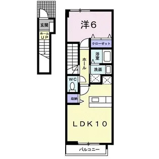 フォレスト小田中B【2階】の間取り