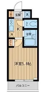 ザ・パーククロス市ヶ谷(旧アムス市ヶ谷)【3階】の間取り