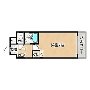 プロムナード都島【3階】の間取り