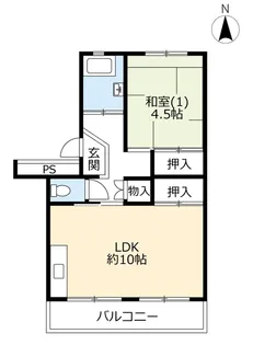 UR五輪【5階】の間取り