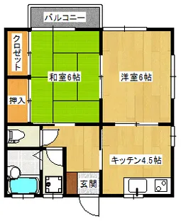 ウッディヒル芙久舞 B棟【1階】の間取り