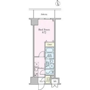 ロイジェント九段【4階】の間取り