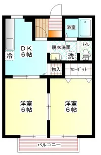 サンガーデン旭通りII番館【1階】の間取り