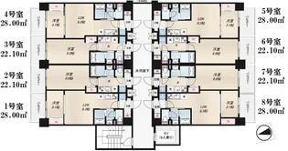 Luxe深江橋II【2階】の間取り