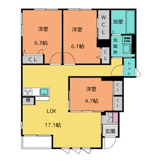 Kasaria【1階】の間取り