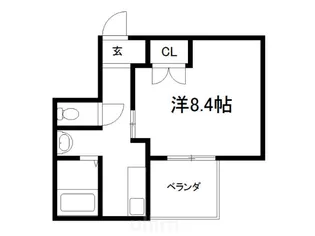 サンシード桃山【4階】の間取り