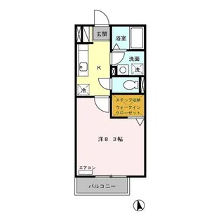 スプランドゥール B【2階】の間取り