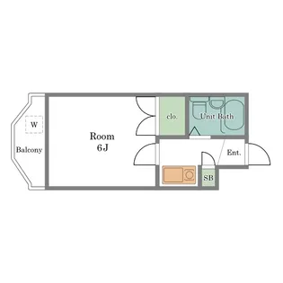エメラルドハイツ【4階】の間取り