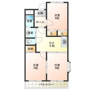 ベルテ不動丘【2階】の間取り