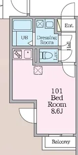 セミカ四街道【1階】の間取り