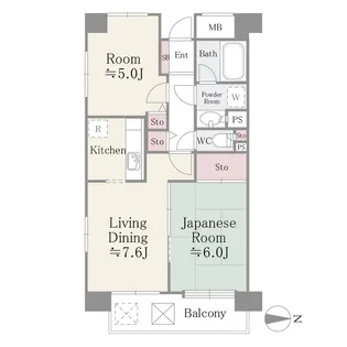 フレスコ川崎【4階】の間取り