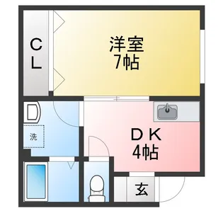 第2三駒ハイツ【2階】の間取り