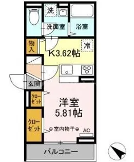セレスティア東瑞江【3階】の間取り