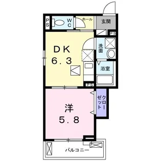ベルレガーロ【1階】の間取り