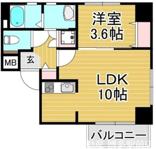 Classier Style平尾駅前【3階】の間取り