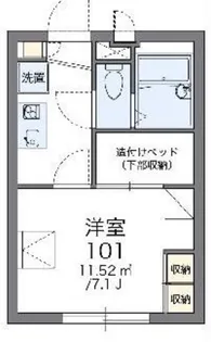 レオパレスα【1階】の間取り