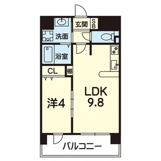 ライズ代継橋【6階】の間取り
