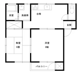 シャンドールB【2階】の間取り