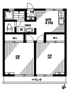 レマンハイツおゆみ野【1階】の間取り