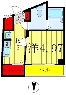 グランフォース西新井【3階】の間取り