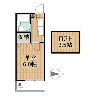 ヒルトップ三ツ沢【1階】の間取り