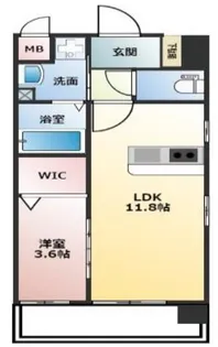 PROUDII花畑【4階】の間取り