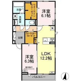 Craspedia【2階】の間取り