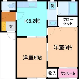 グーラテース【2階】の間取り