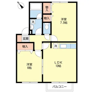 プラセールI【1階】の間取り