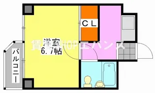 シオンハイツ【2階】の間取り