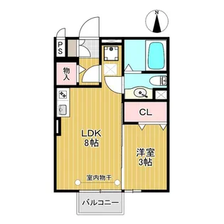 エトワール並木【1階】の間取り