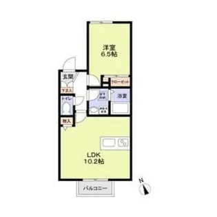 BLANCHIR.COMME【1階】の間取り