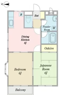 ティアラガーデンA【2階】の間取り